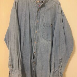 Casual Light Blue Denim Shirt